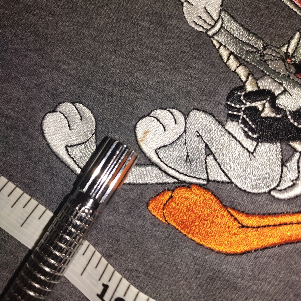 Vintage Looney Toons Warner Bros Pull Over Hoodie M Women 1999 - Picture 11 of 11